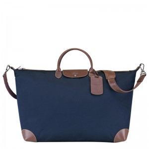 Longchamp Boxford M Travel Bag Blau | 9023BJYKD