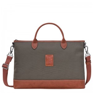 Longchamp Boxford S Briefcase Braun | 3829ZQGVD