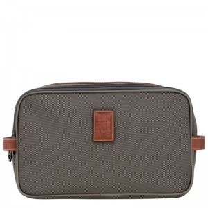 Longchamp Boxford Toiletry Case Braun | 6347NWJKZ