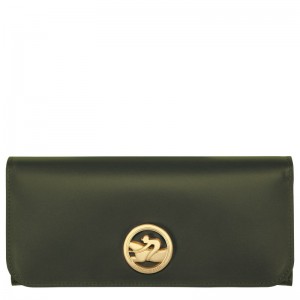 Longchamp Box-trot Continental Wallet Khaki | 7629BFJVI