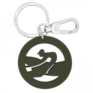 Longchamp Box-trot Key Rings Khaki | 0572YIZGO