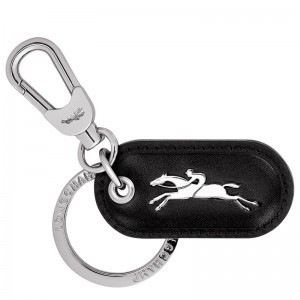 Longchamp Box-trot Key Rings Schwarz | 6791YBTVL