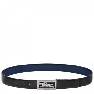 Longchamp Delta Box Belt Schwarz Navy | 0895AYXDF