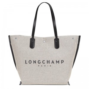 Longchamp Essential L Tote Bag Ecru | 4986FUPAY