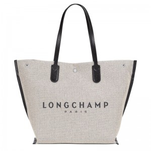 Longchamp Essential L Tote Bag Ecru | 5407IHGRV