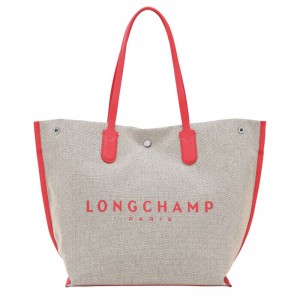 Longchamp Essential L Tote Bag Strawberry | 7642DTAJU