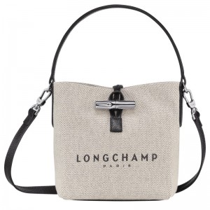 Longchamp Essential Xs Bucket Bag Ecru | 7291GDHQI