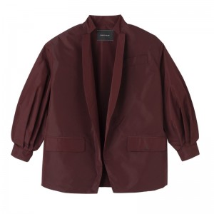 Longchamp Kimono Jacket Bordeaux | 2317QGJBR