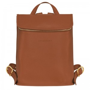 Longchamp Le Foulonné Backpack Caramel | 5471LVNGM