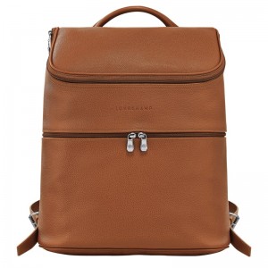 Longchamp Le Foulonné Backpack Caramel | 6905RUGDP