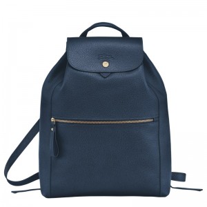 Longchamp Le Foulonné Backpack Navy | 9258XHFLC