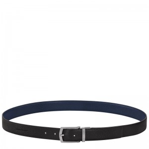 Longchamp Le Foulonné Belt Schwarz Navy | 7326FCXGY