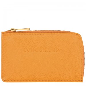 Longchamp Le Foulonné Card Holder Aprikose | 1349AYHDP