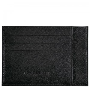 Longchamp Le Foulonné Card Holder Schwarz | 3075WLZOV