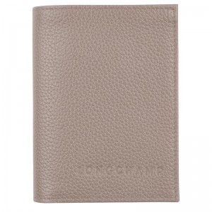 Longchamp Le Foulonné Card Holder Turtledove | 4753LOIPJ