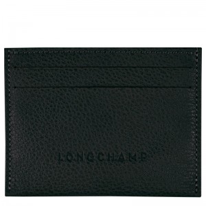 Longchamp Le Foulonné Cardholder Schwarz | 1286LWMIQ