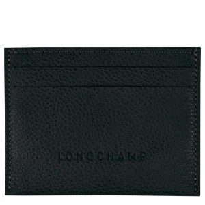 Longchamp Le Foulonné Cardholder Schwarz | 2574UCKNH