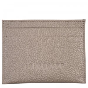 Longchamp Le Foulonné Cardholder Turtledove | 1586XRGFO