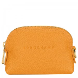 Longchamp Le Foulonné Coin Purse Aprikose | 8246SRMCF