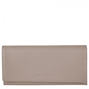 Longchamp Le Foulonné Continental Wallet Turtledove | 2035HETQW