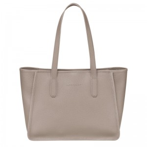 Longchamp Le Foulonné L Tote Bag Turtledove | 6371STCEM