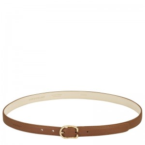 Longchamp Le Foulonné Ladies' Belt Caramel | 7391BKEFG