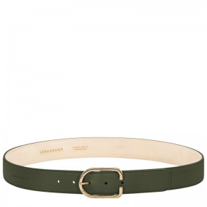 Longchamp Le Foulonné Ladies' Belt Khaki | 0987RDAIL