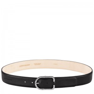 Longchamp Le Foulonné Ladies' Belt Schwarz | 7685TPQRV