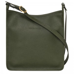 Longchamp Le Foulonné M Crossbody Bag Khaki | 5896XIYRC