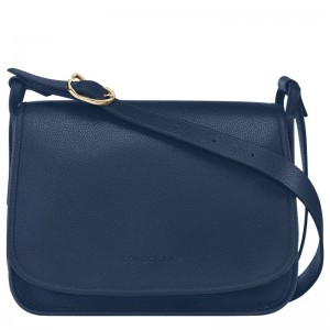 Longchamp Le Foulonné M Crossbody Bag Navy | 4039QUXTA