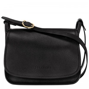 Longchamp Le Foulonné M Crossbody Bag Schwarz | 3190DGURE