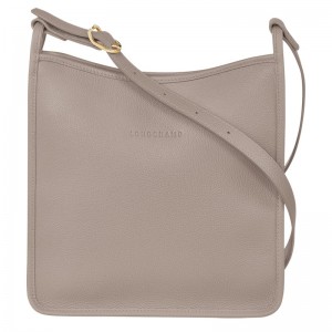 Longchamp Le Foulonné M Crossbody Bag Turtledove | 2703DKBJS