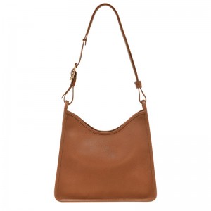 Longchamp Le Foulonné M Hobo Bag Caramel | 9650FUVPE