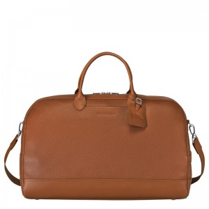 Longchamp Le Foulonné M Travel Bag Caramel | 7512TZNEG