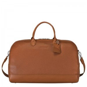 Longchamp Le Foulonné M Travel Bag Caramel | 9326DRETC