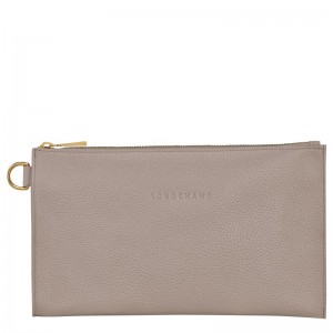 Longchamp Le Foulonné Pouch Turtledove | 1236ONDUC