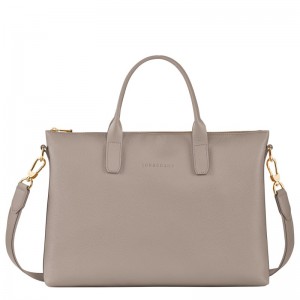 Longchamp Le Foulonné S Briefcase Turtledove | 6258FUBIO