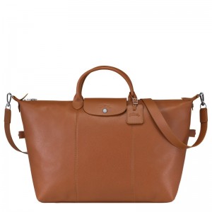 Longchamp Le Foulonné S Travel Bag Caramel | 0379CQJUN