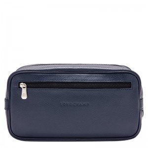 Longchamp Le Foulonné Toiletry Case Navy | 4913NAKZV