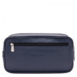 Longchamp Le Foulonné Toiletry Case Navy | 2945OMIPB