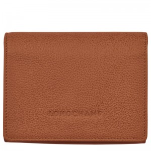 Longchamp Le Foulonné Wallet Caramel | 7641VSTWJ