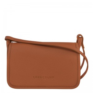 Longchamp Le Foulonné Xs Clutch Caramel | 4796WLQGY