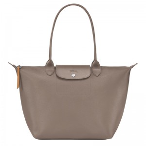 Longchamp Le Pliage City L Tote Bag Taupe | 4175AJUHY