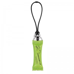 Longchamp Le Pliage Energy Key Ring Grün Hell | 7398UONMV