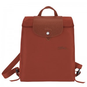 Longchamp Le Pliage Green M Backpack Chestnut | 4916JBTLX