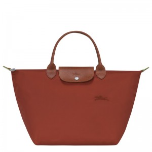 Longchamp Le Pliage Green M Handbag Chestnut | 7690XKAWM