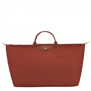 Longchamp Le Pliage Green M Travel Bag Chestnut | 6709KQMSE