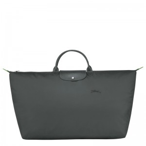 Longchamp Le Pliage Green M Travel Bag Graphite | 4823BHEYN