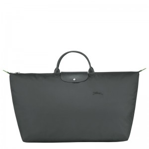 Longchamp Le Pliage Green M Travel Bag Graphite | 4082OGLEB