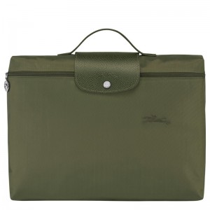 Longchamp Le Pliage Green S Briefcase Forest | 3214GWSRF